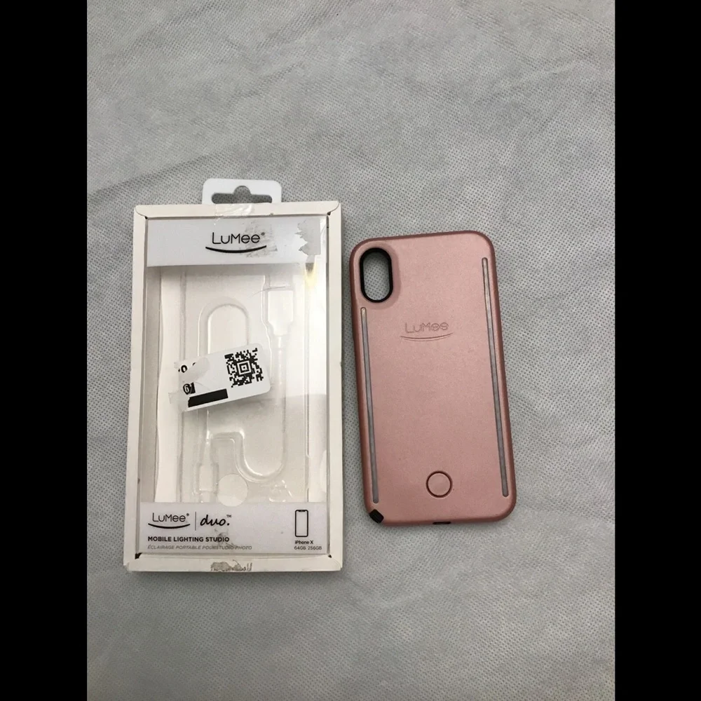 NWD‎ $70 Lumee LED Lighted Apple iPhone X Case Rose